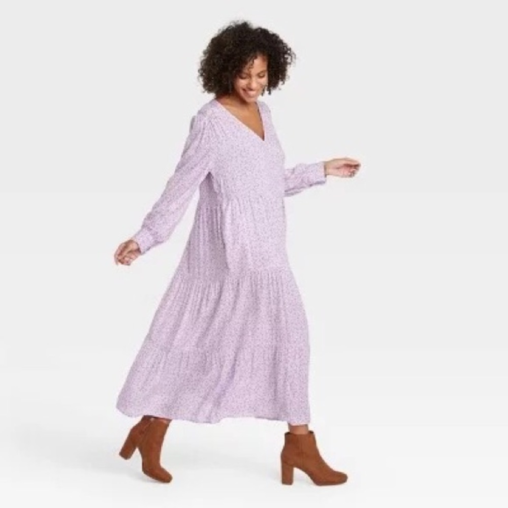 Long Sleeve Tiered Maxi Dress